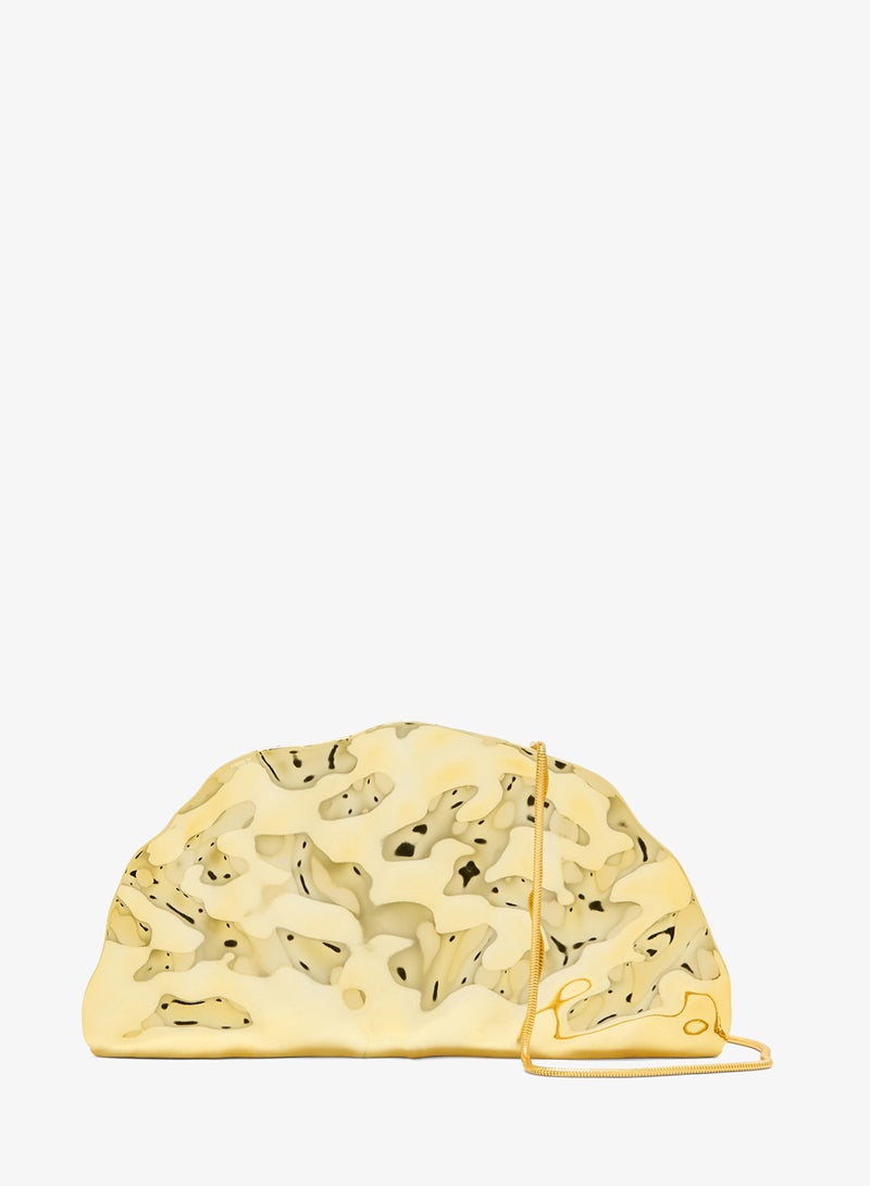 Ella Limited Edition Gold Seashell Shaped Statement Clutch - Image 1